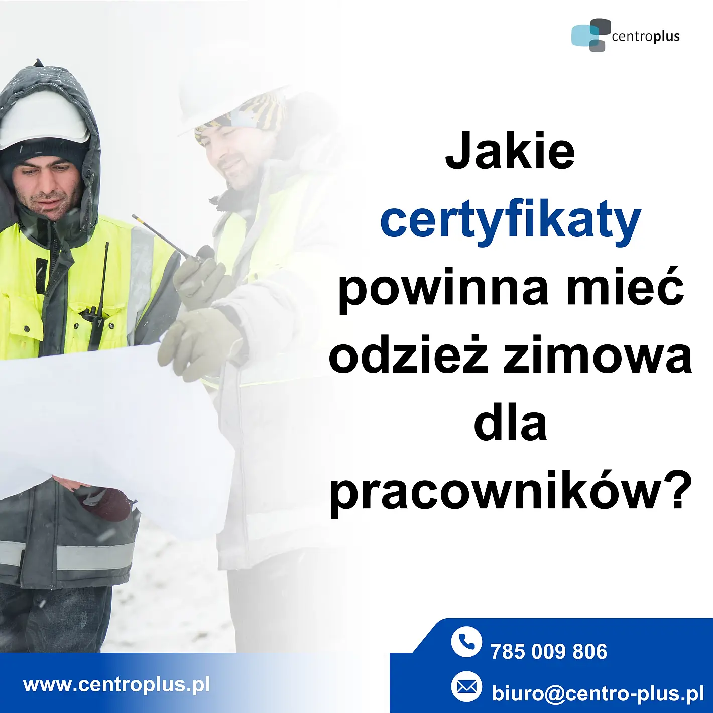 Jakie certyfikaty dla odzieży zimowej pracowników