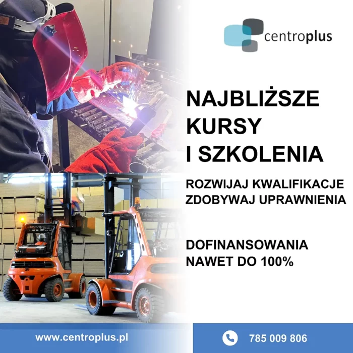 Kursy zawodowe i szkolenia – marzec i kwiecień 2026 w Centro Plus Kursy zawodowe i szkolenia marzec i kwiecień 2026 w Centro Plus